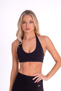 The Halter Bra — Black