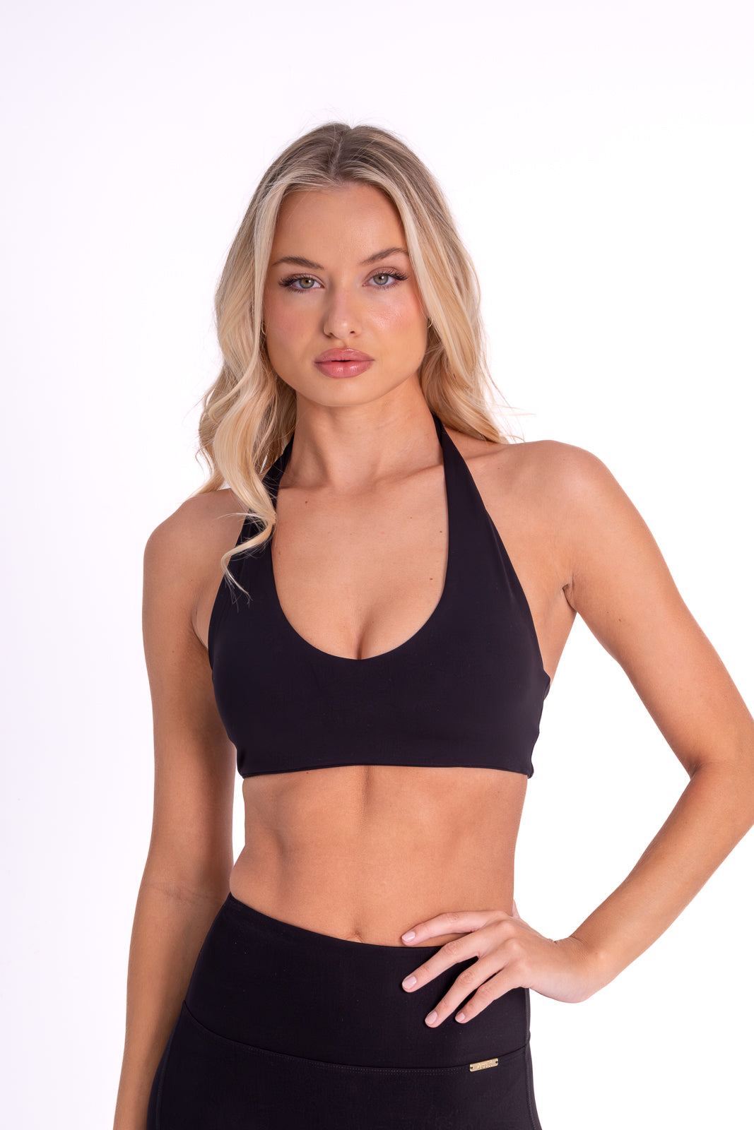 The Halter Bra — Black