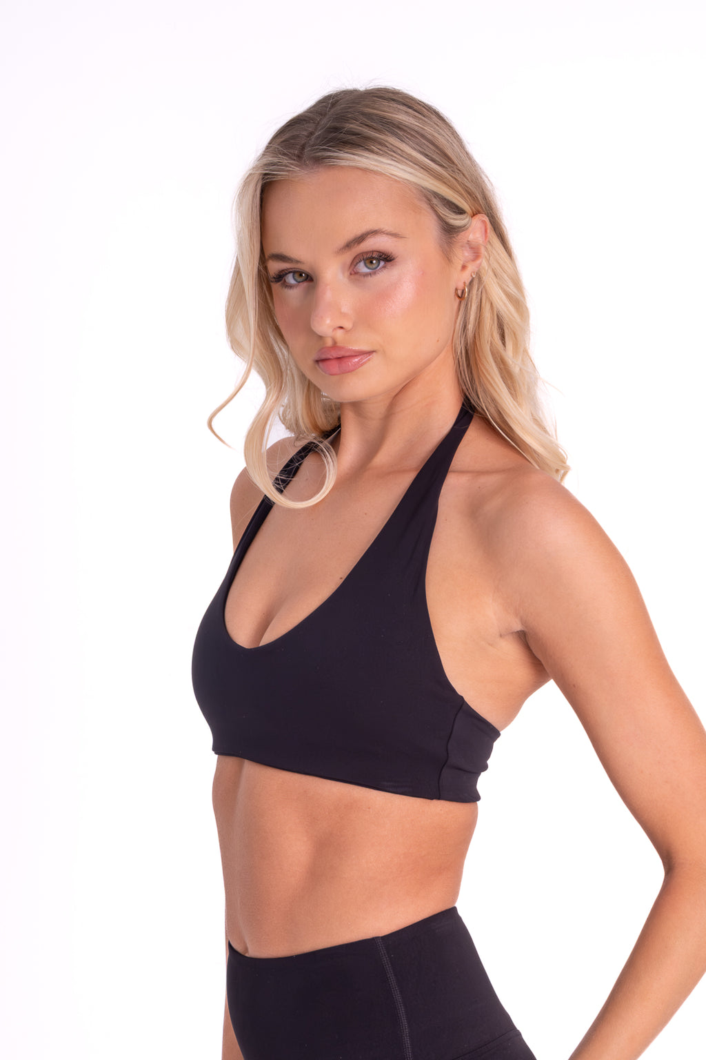 The Halter Bra — Black