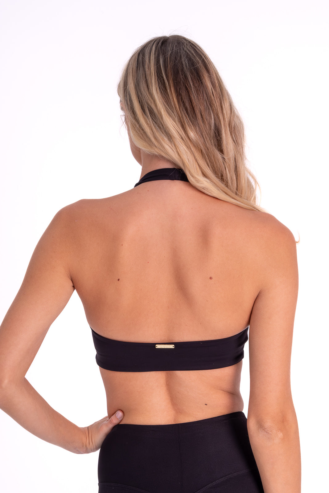 The Halter Bra — Black