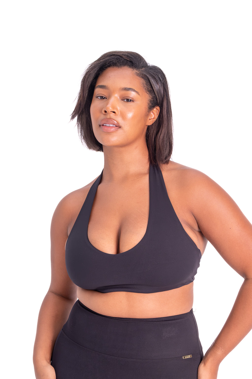 The Halter Bra — Black