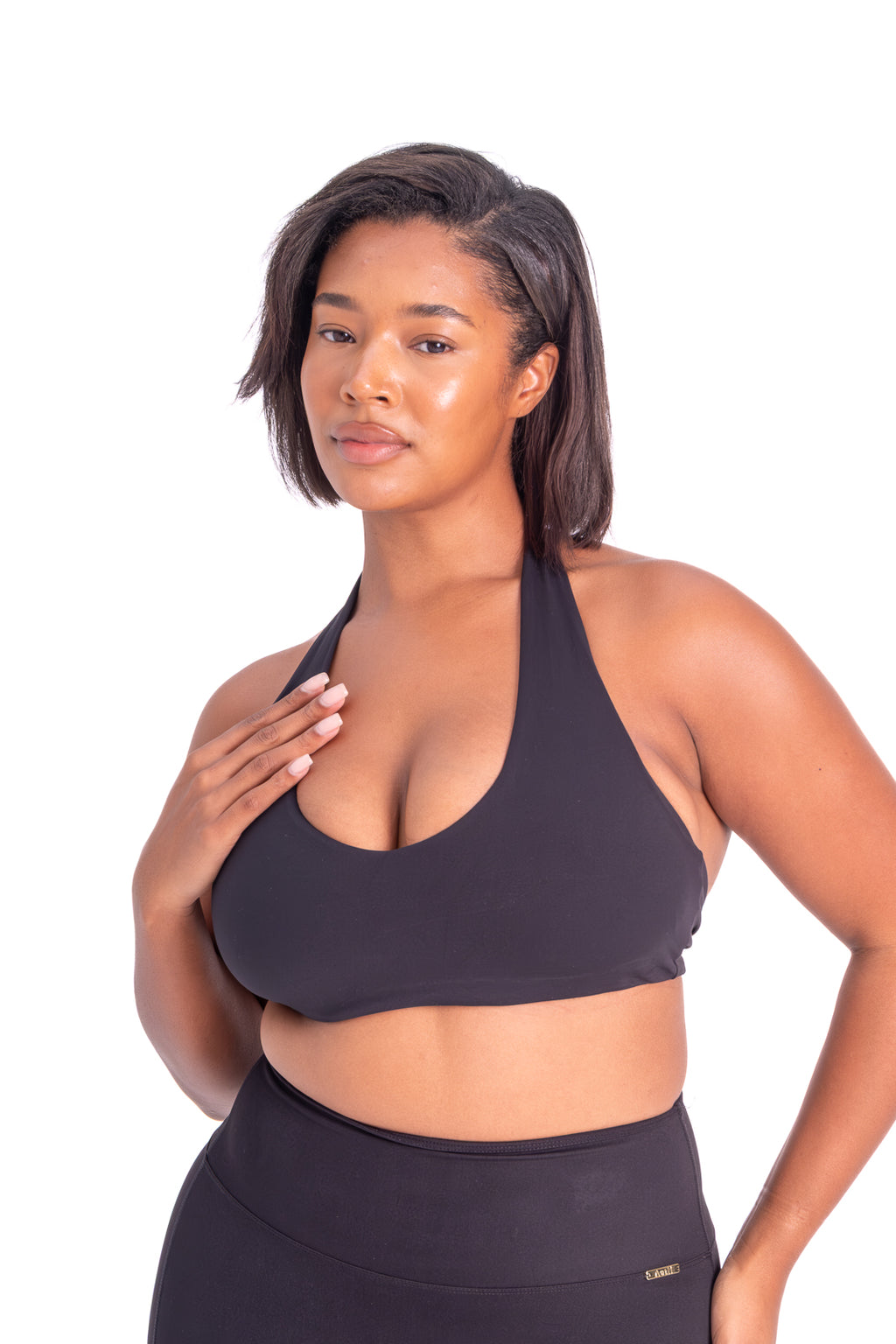 The Halter Bra — Black