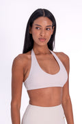 The Halter Bra — White