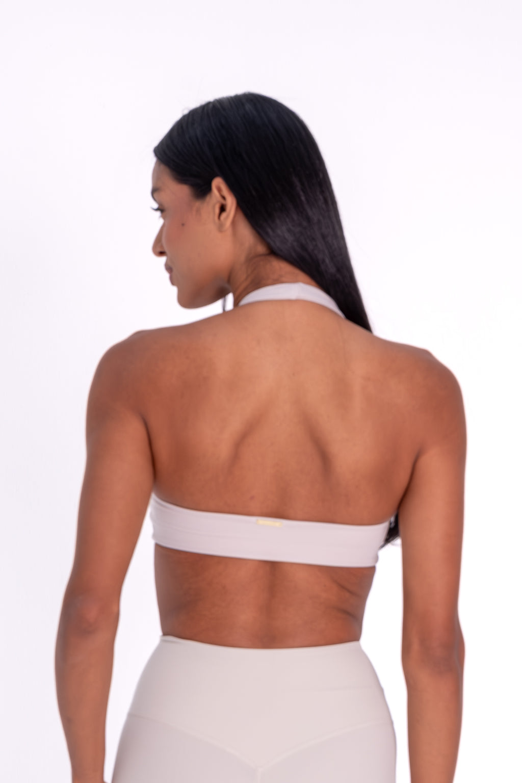 The Halter Bra — White