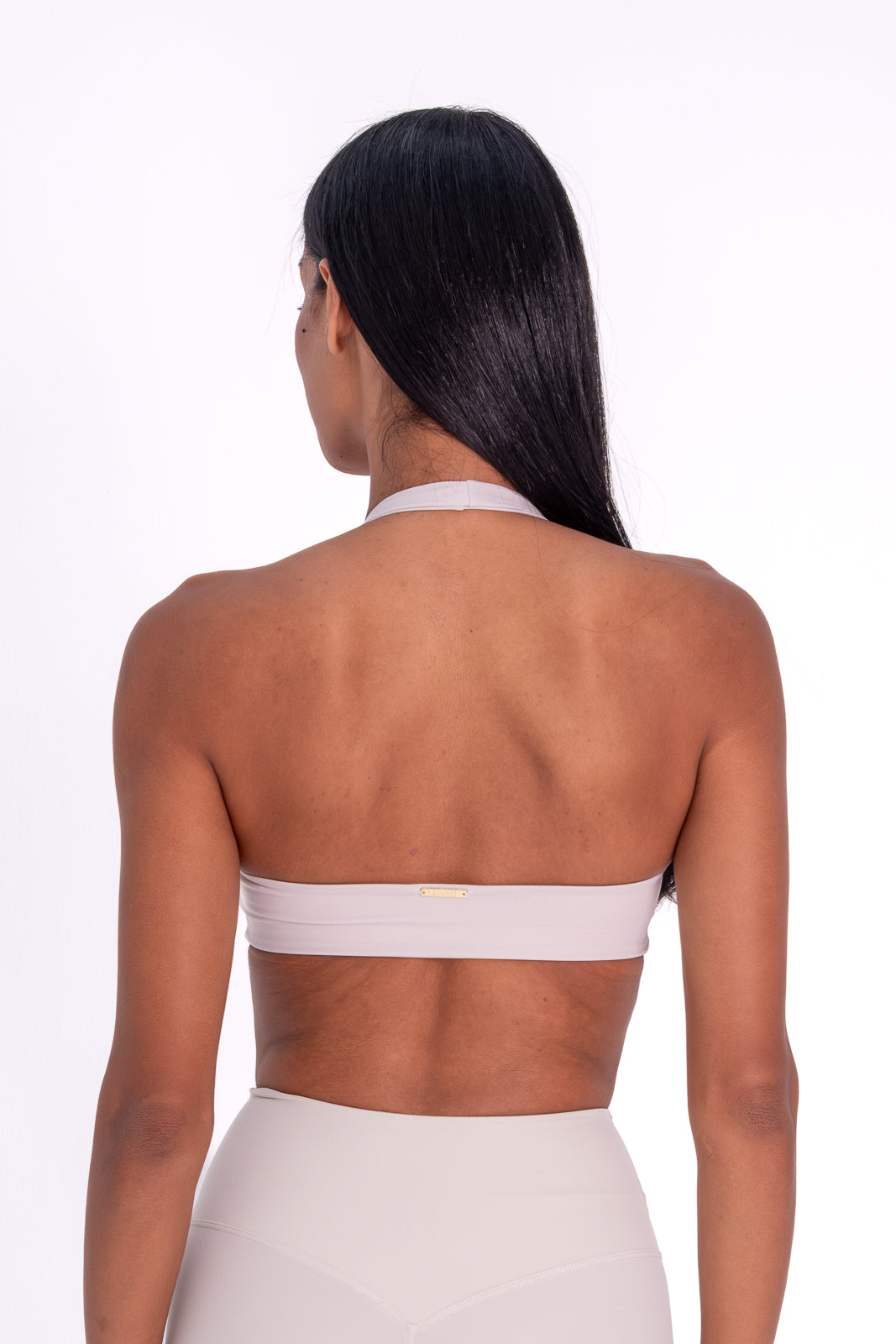 The Halter Bra — White
