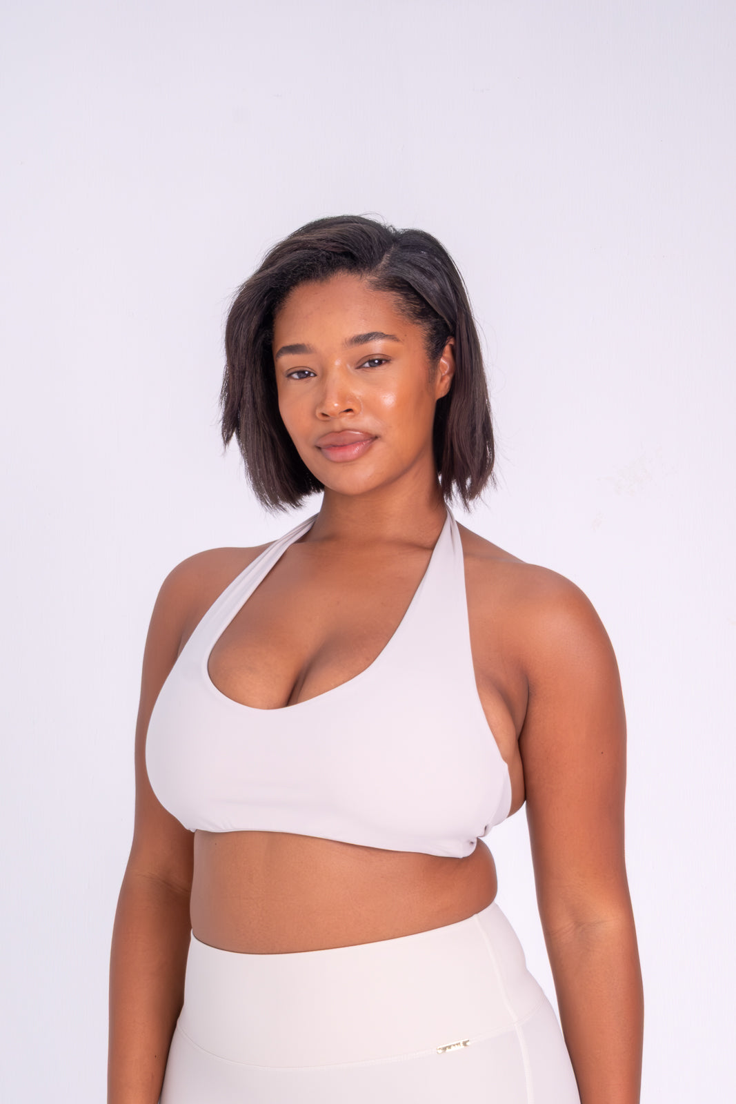 The Halter Bra — White
