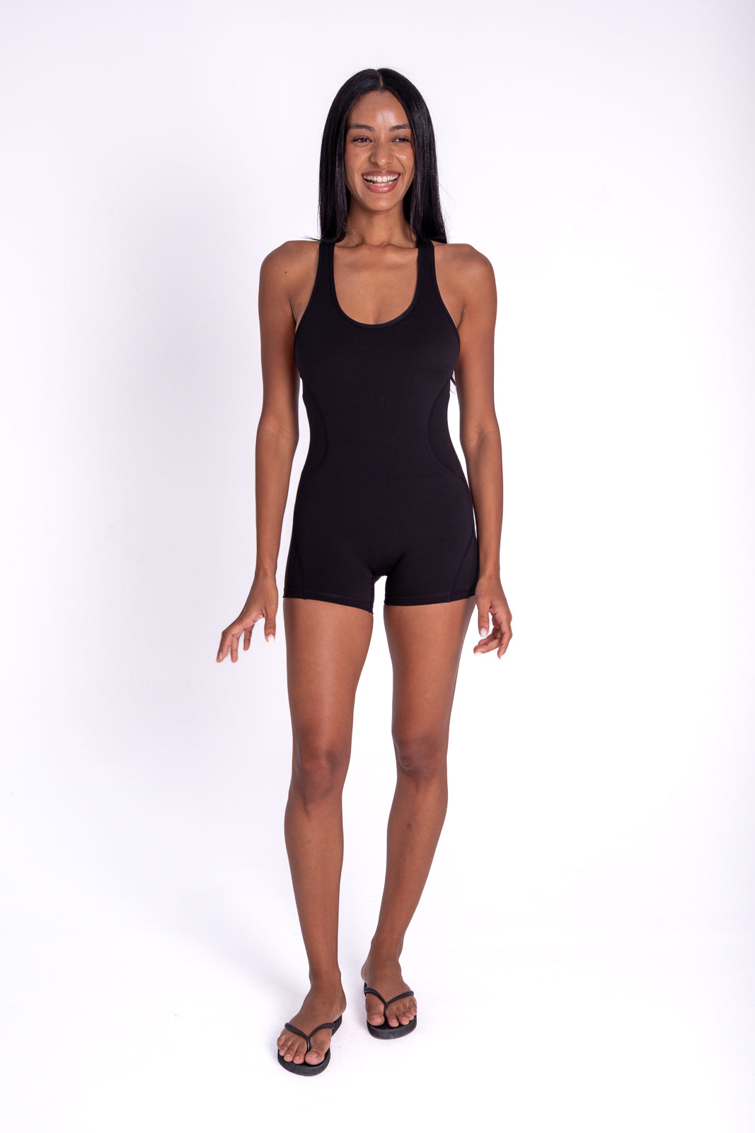 Soft Sculpt Jumpsuit — Black