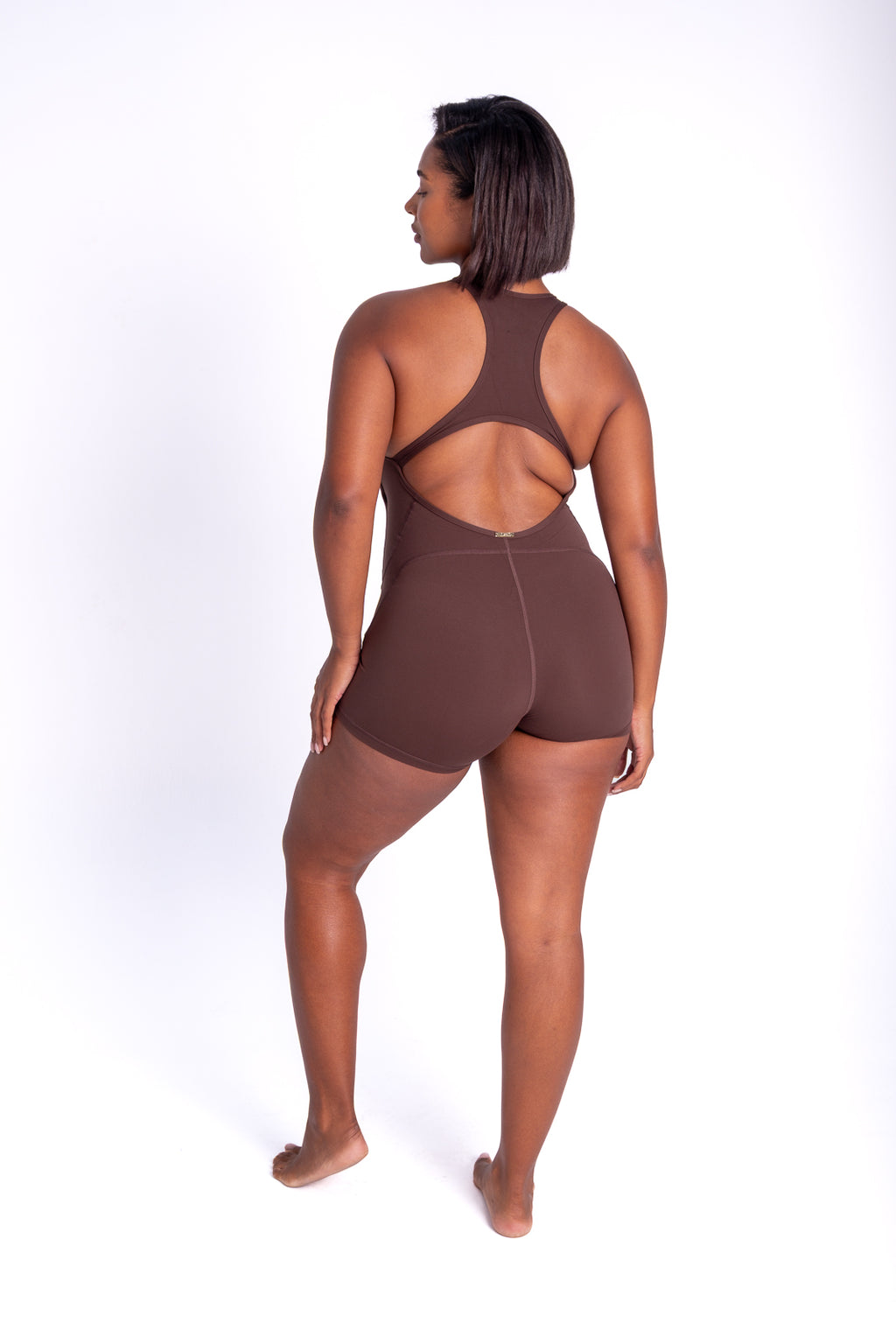 Soft Sculpt Jumpsuit — Chocolate