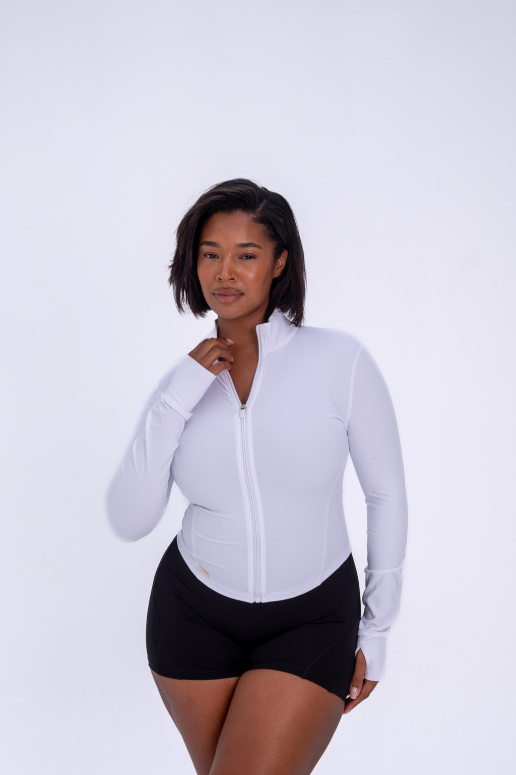 Soft Sculpt Signature Jacket — White